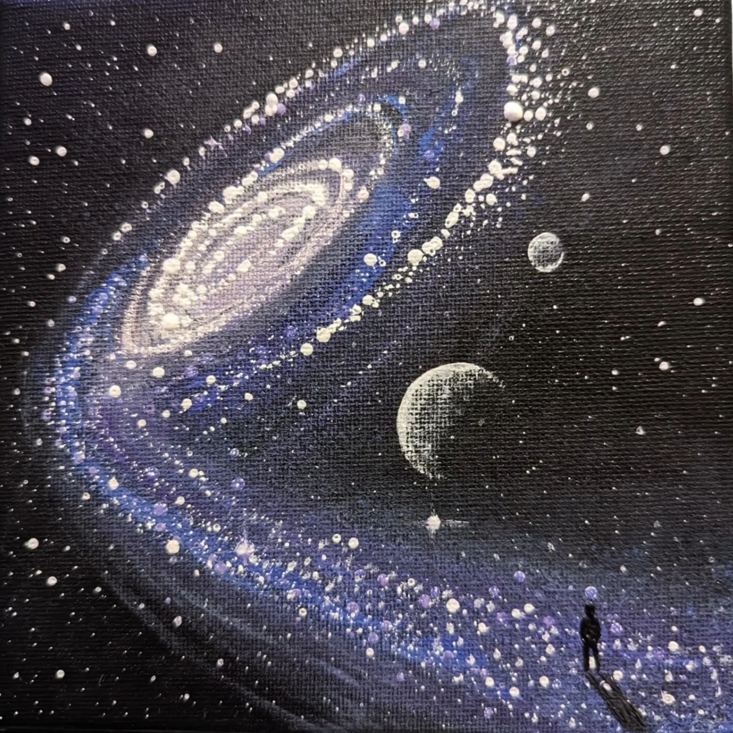 LindArt 'Fly to your own cosmos' - Acryl auf Leinwand - 20x20cm